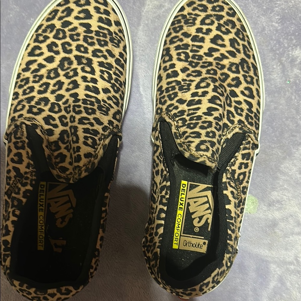 Vans Animal Print Slip-On Sneakers